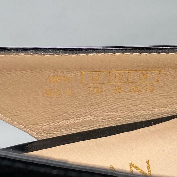 Stuart Weitzman Patent Leather Slingback Flats size 7.5 - Picture 6 of 11